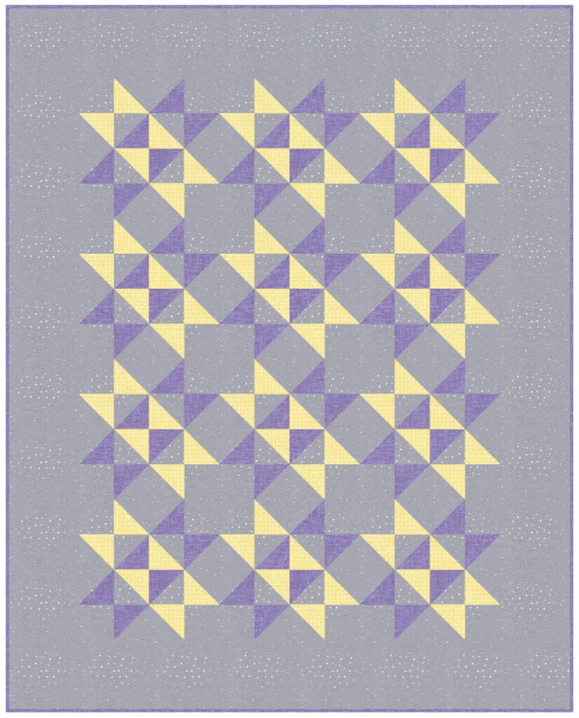 QB116 -Over and Under - Grey Yellow and Purple Version